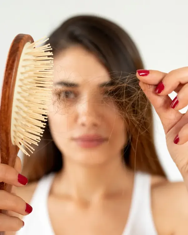 O cabelo não cai por falta de shampoo certo. Ele cai porque o folículo perdeu o sinal.